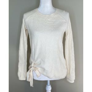 NWT TAHARI Bow Tie Pullover Crew Neck Sweater PXS